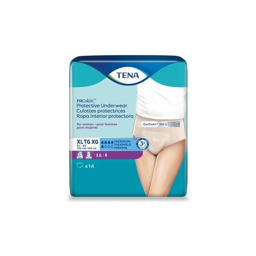 TENA ProSkin Protective Underwear for Women XL, 55 - 66 Inch Hip Size -  SQ73040 