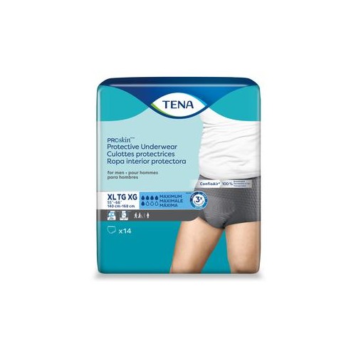 TENA ProSkin Protective Underwear for Men XL, 55 - 66 Inch Waist - SQ73540  