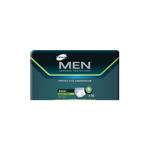 TENA Men Protective Underwear, Super Plus, Medium/Large 34-50 Inch Waist -  SQ81780 