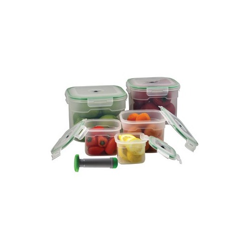 CHEFS BASICS SELECT HW0165 5-Piece Vacuum Seal Container Set ...