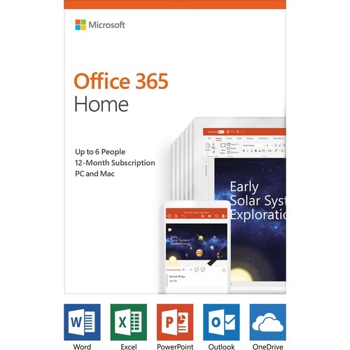 Microsoft Office 365 Home 32/64-bit - Subscription License - 6 People ...