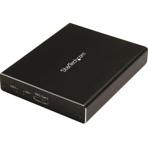 StarTech.com Dual mSATA Enclosure - RAID - mSATA SSD Enclosure - USB 3. ...