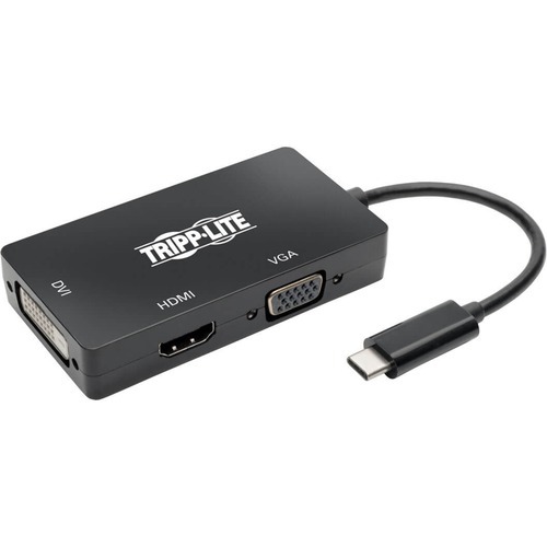 Tripp Lite USB C Multiport Adapter HDMI / DVI / VGA 4Kx2K USB Type C