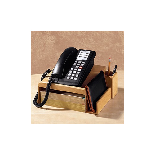 ELDON OFFICE PRODUCTS Wood Tones Solid Wood Telephone Desk Stand ...