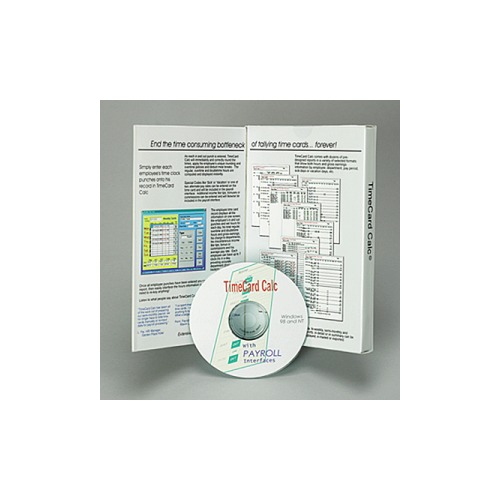 Tops TimeCard Calc Time/Attendance Tracking Software with Payroll