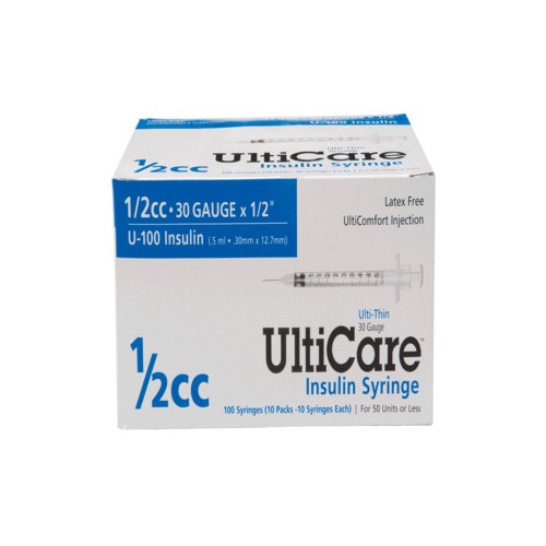 Ultimed Ulticare Insulin Syringe 30g X 12 12 Ml 100 Count Ut09355