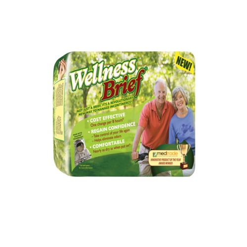 Wellness Adult Brief Super Absorbent XLarge 47 67 Inch Waist