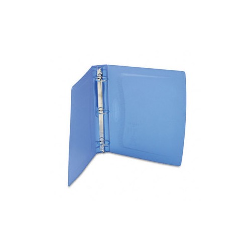 Wilson jones Impact round ring poly binder w/snapin label holder