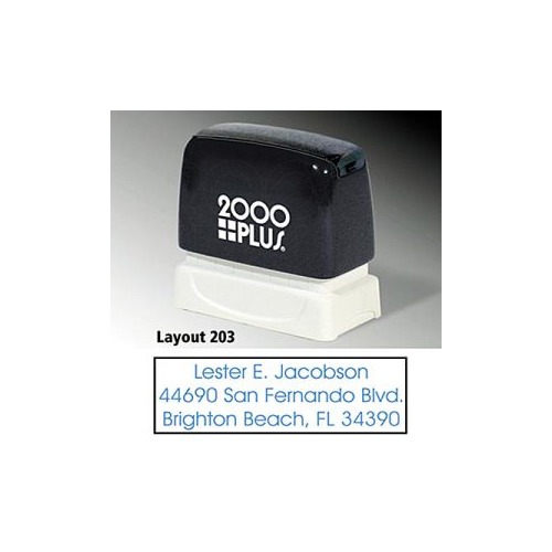 Cosco 2000 PLUS Custom PreInked Stamp pi21 COS030201