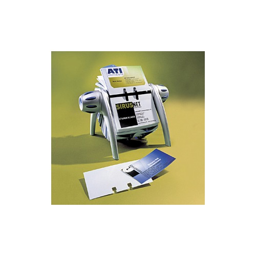 Durable VISIFIX flip Business Card Rotary File w/200 41/8x27/8